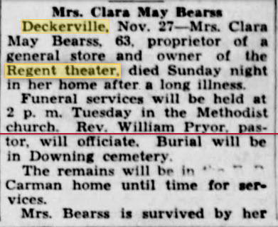 Thumb Theatre - 27 NOV 1939 ARTICLE